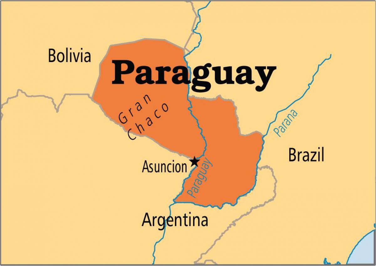 پایتخت پاراگوئه نقشه