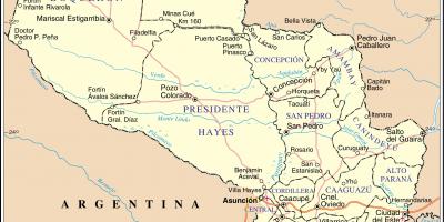 نقشه cateura پاراگوئه 