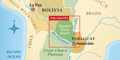 نقشه از rio پاراگوئه