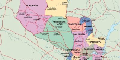 نقشه سیاسی پاراگوئه